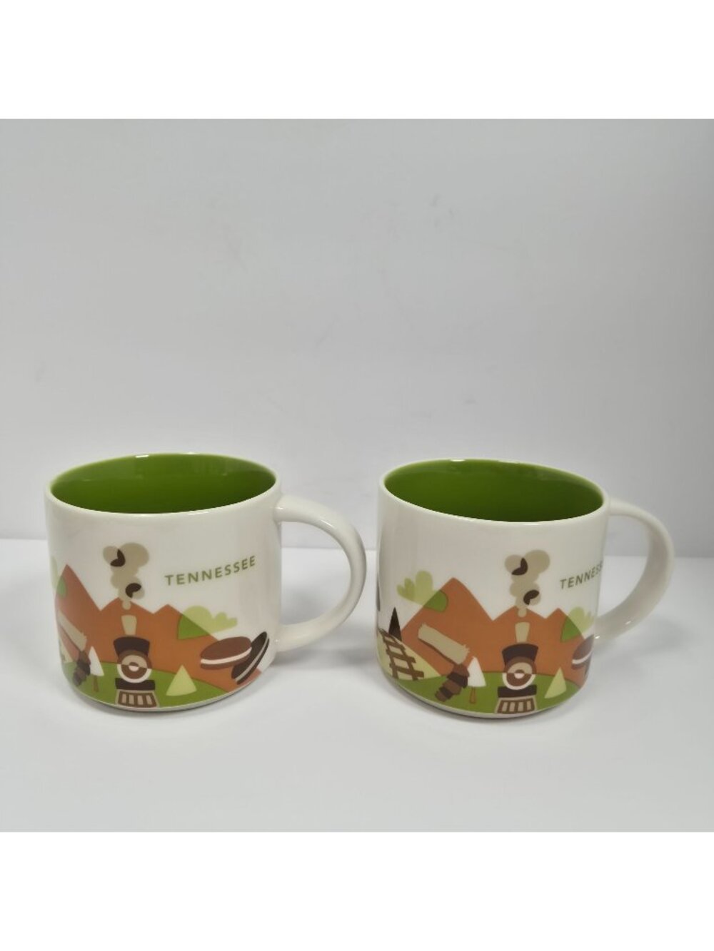 Starbucks You Are Here Collection Tennessee Coffee Mugs Set Of 2